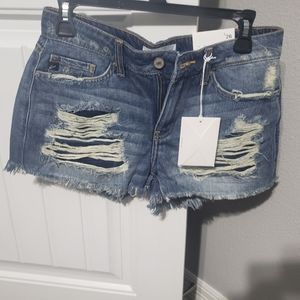 NWT Kancan distressed shorts